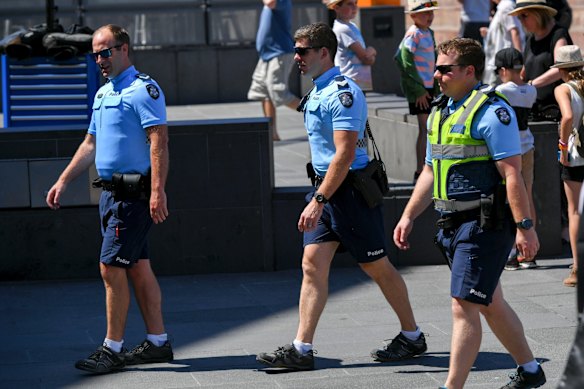 Police at Federation square
