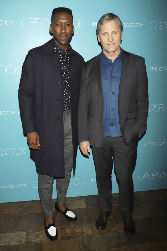Mahershala Ali, left, and Viggo Mortensen at a screening of Green Book.