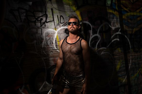 Chris Eastcott at the WorldPride Oxford Street Party in Sydney.