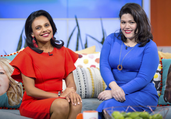 Miranda Tapsell and Nakkiah Lui in the final episode of Get Krack!n.