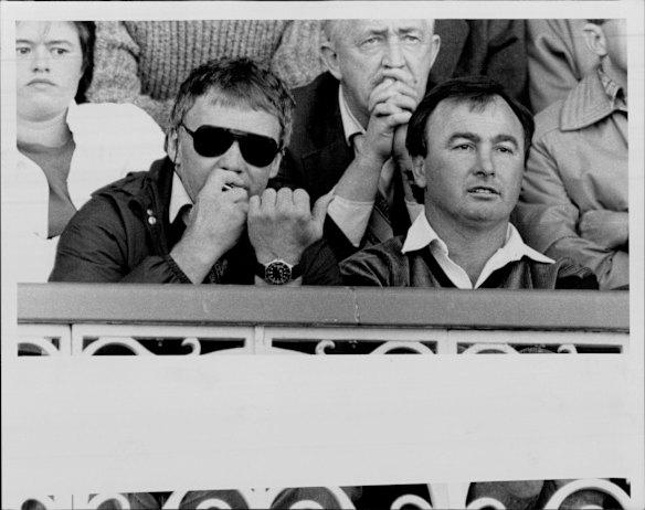 Bob Fulton giving instructions on September 13, 1987 during the Easts versus Manly semi final at the SCG.