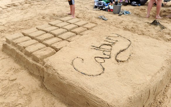 Sand modelling competition at Broulee Beach