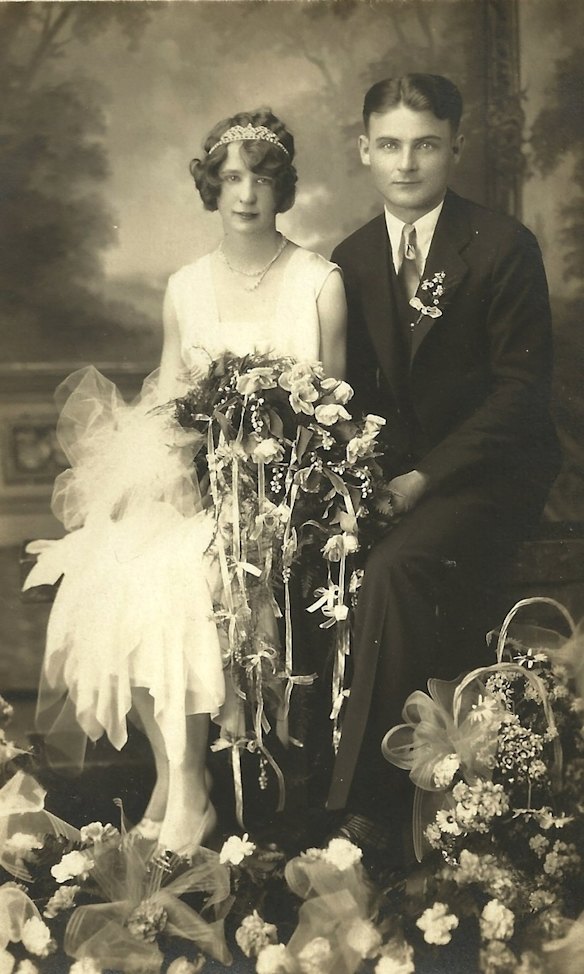 The Jazz Age ushered in a more streamlined silhouette – waistlines and necklines dropped and dresses were embellished with lavish beading. 