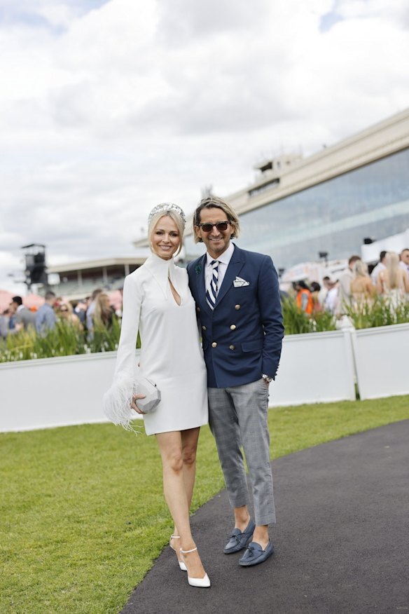 Jane & Joey Scandizzo. Caulfield Cup Day Saturday 15 October 2022 