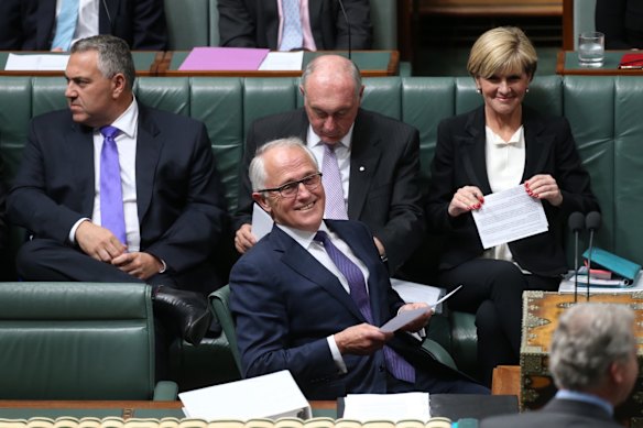 Prime Minister Malcolm Turnbull arrives for question time at Parliament House in Canberra on Tuesday 15 September 2015.