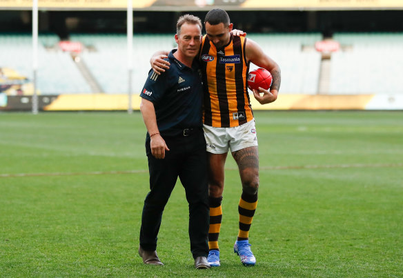 Soul mates: Alastair Clarkson and Shaun Burgoyne.