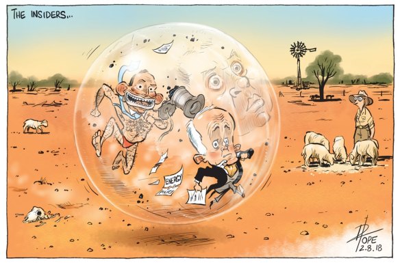 The Canberra Times editorial cartoon for Thursday, August 2, 2018.