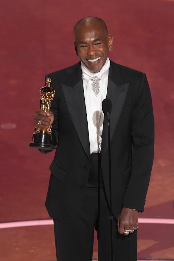 Paul Tazewell accepts the award for Best Costume Design.