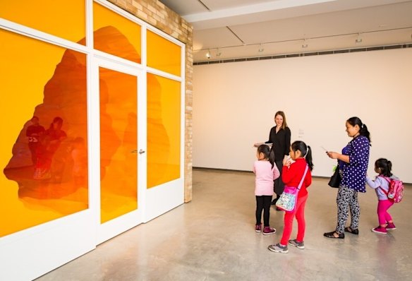 Callum Morton, Monument #28: Vortex, 2011. Polystyrene, epoxy resin, sand, wood, synthetic polymer paint, enamel paint, glass, steel, vinyl. Museum of Contemporary Art, purchased with funds provided by the MCA Foundation, 2016.