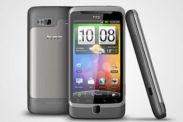 Slide-out keyboard ... HTC Desire Z.