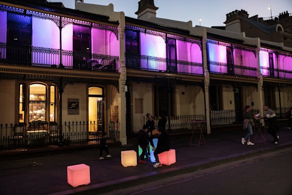 Terraces are seen alight as Vivid launches for 2022.