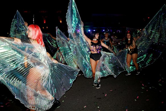 Participants in the 45th Sydney Gay and Lesbian Mardi Gras.