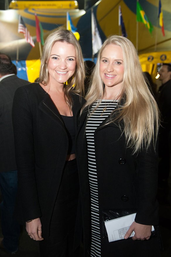 Crystal Reed and Caitlin Bridgeland.