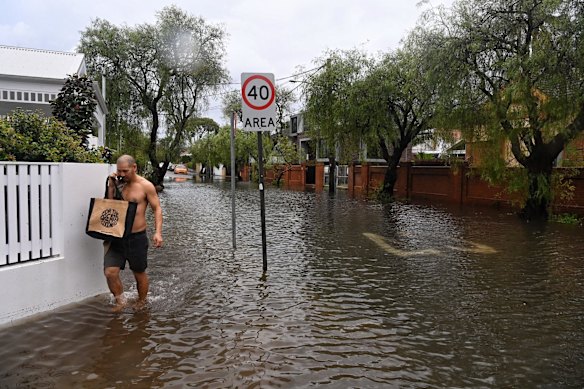 Flash flooding in Balgowlah.