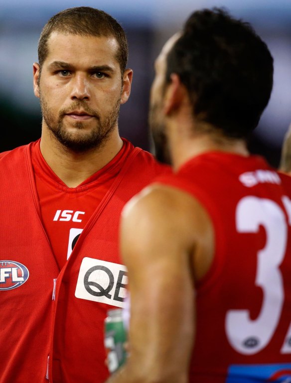 Taking time out: Buddy Franklin.