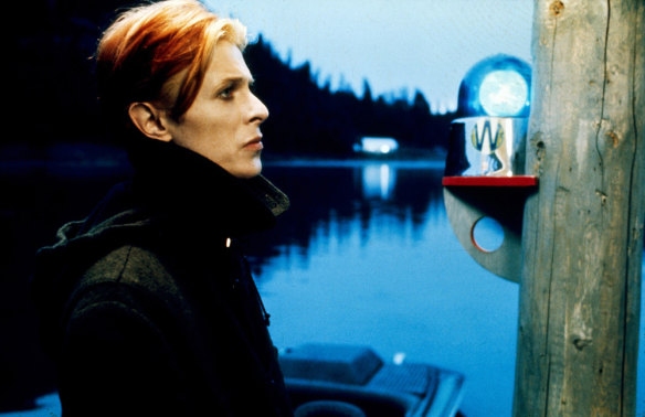 David Bowie as Thomas Newton in The Man Who Fell to Earth.