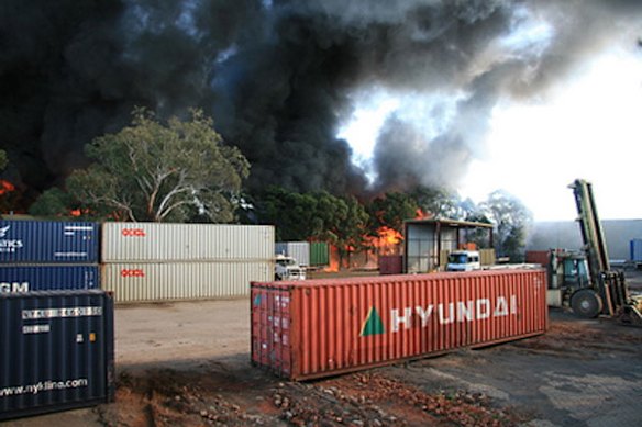 Sydney factory fire