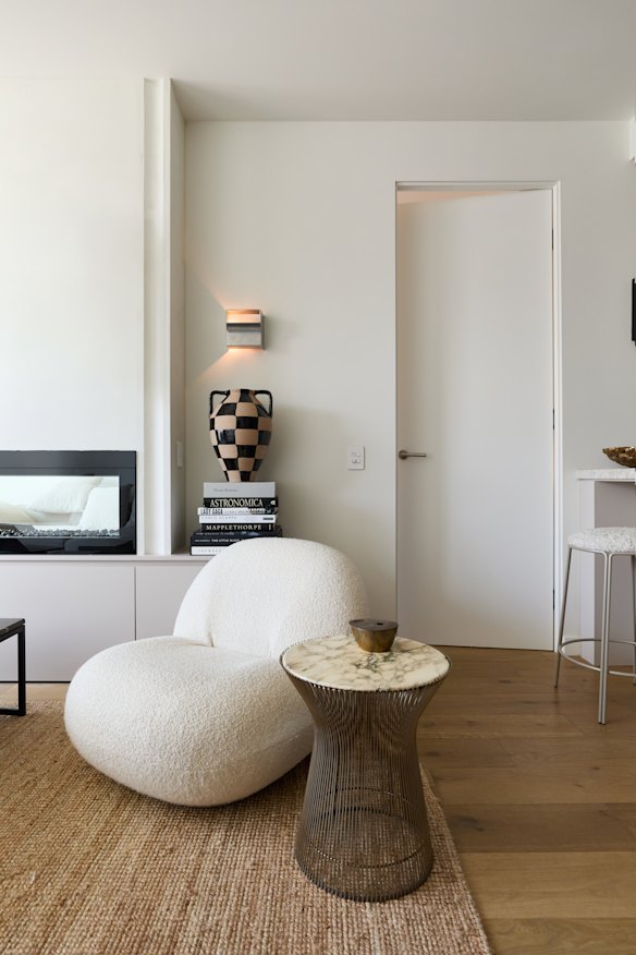 “The Platner side table is a vintage piece I splurged on during the pandemic,” says Gurtler. “It’s an iconic design and I love how the stone has patinated with age.