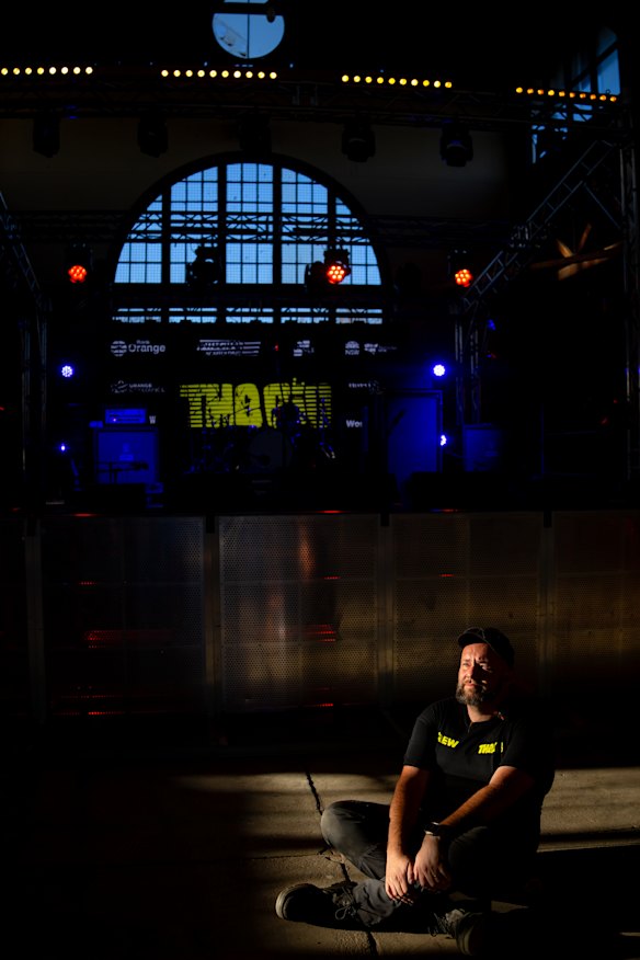 Co-organiser of The Gig Mitch Colton t-minus two hours from when gates open.