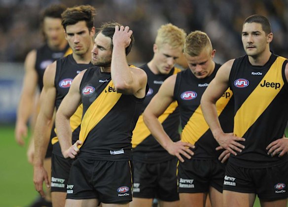 Richmond after their loss to Carlton.