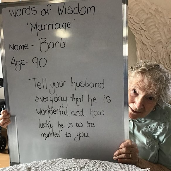 The residents of Waratah Lodge, an aged care home in Orbost in Victoria's east.