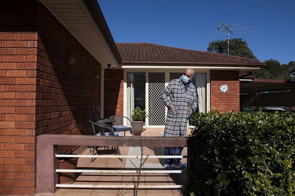 Daily life during COVID lockdown for a Bradbury resident at his home in Campbelltown LGA.