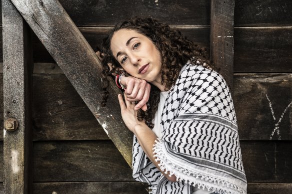 Actor Violette Ayad says she will wear her keffiyeh at every curtain call for the remainder of season.