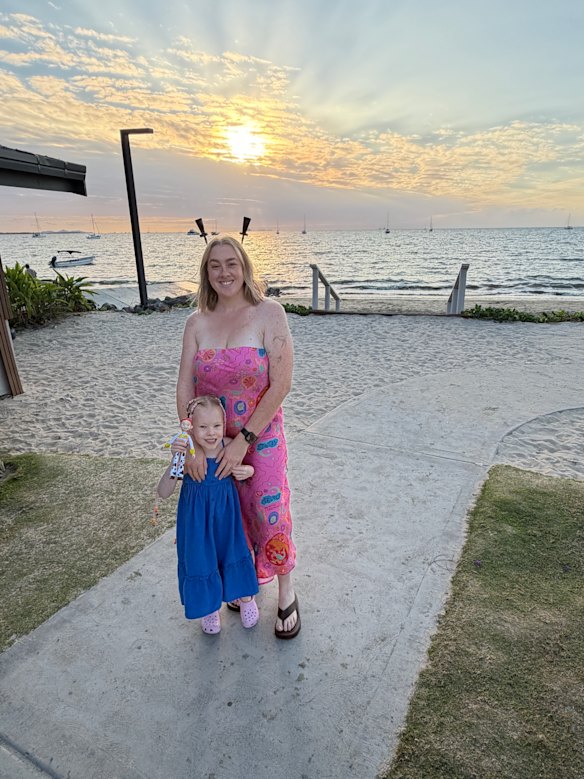 Matsen, pictured here with her daughter Waverley, went through a long and difficult journey with IVF for all three of her pregnancies. 