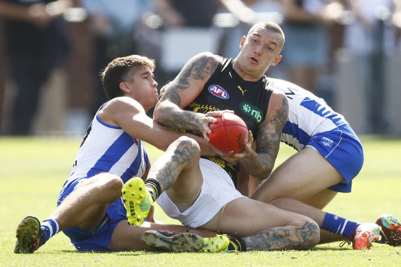 Dustin Martin has had a strong pre-season, giving Tigers fans good reason to believe he will be a consistent threat throughout 2023.