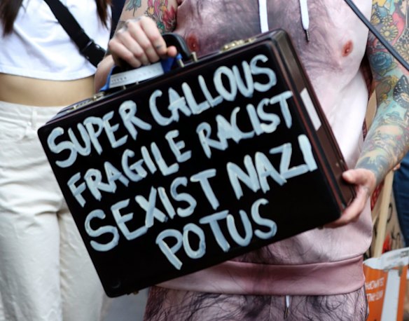 'Super Callous Fragile Racist Sexist Nazi Potus', a tease from Mary Poppins. AP