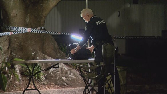 Police at the scene in Nundah.