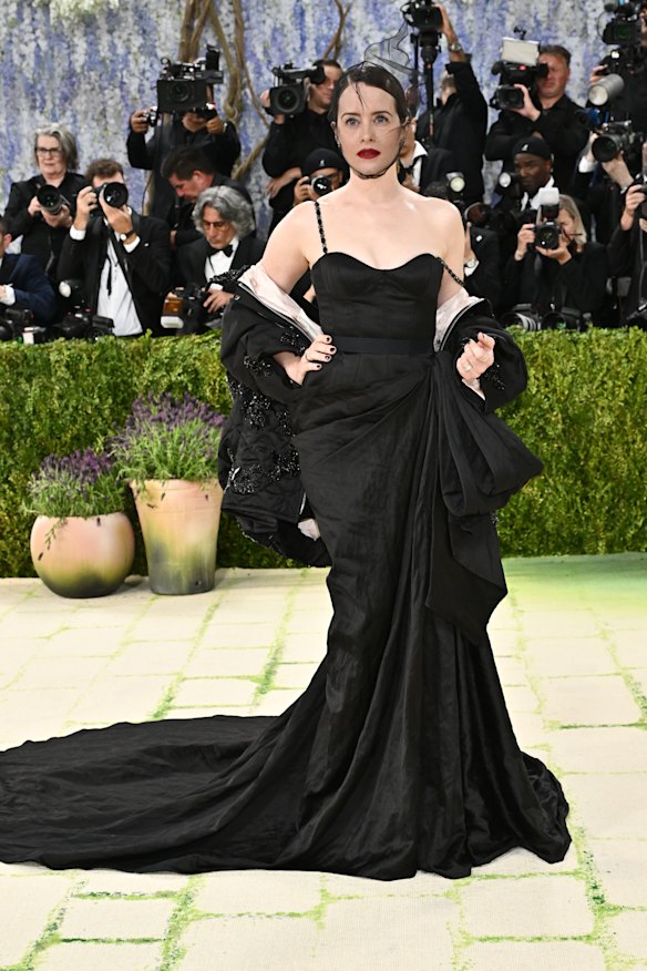 Claire Foy in Erdem at the Met Gala.