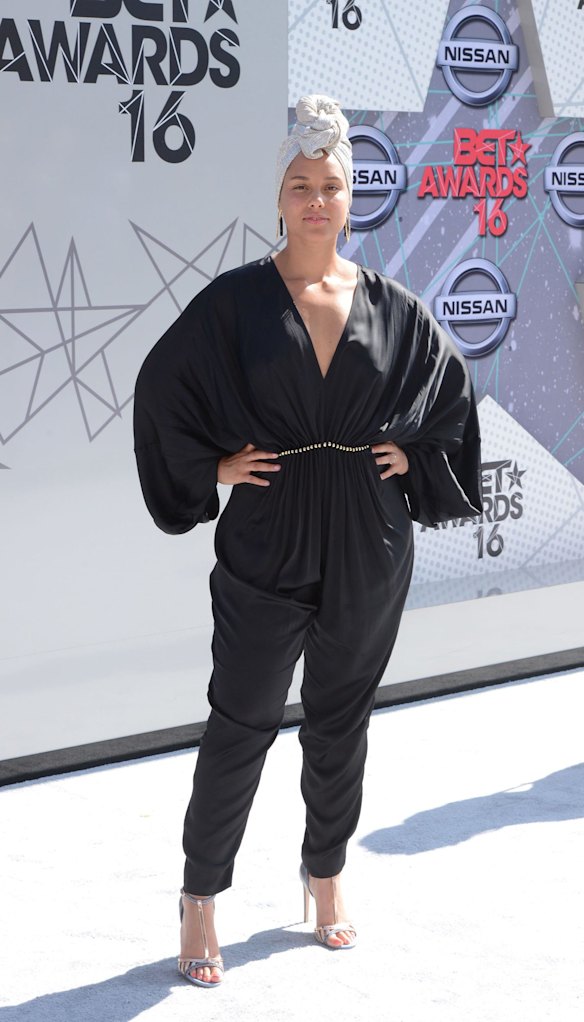 Alicia Keys at the 2016 BET Awards.