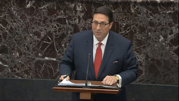 Jay Sekulow speaks during the impeachment trial.