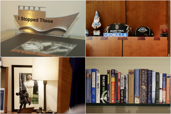 Boats, balls and books: inside Scott Morrison's Parliament House office.