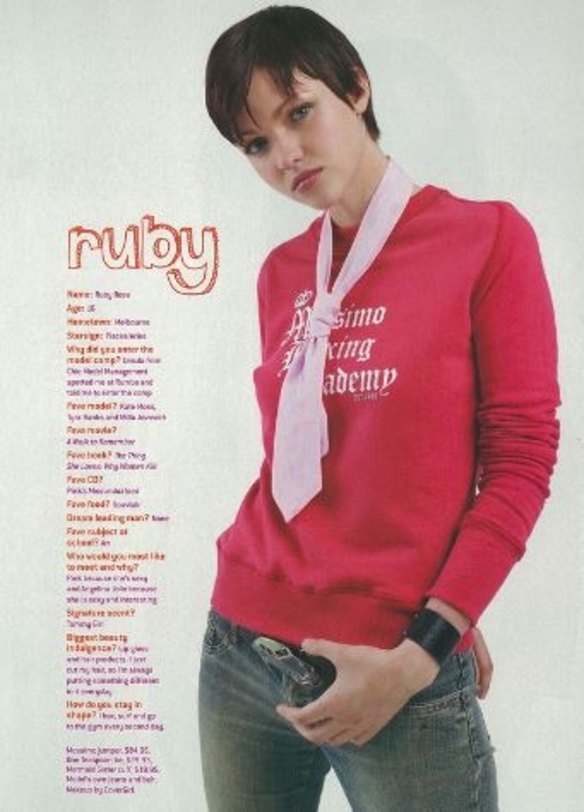 Ruby Rose was the Runner-up in the 2003 Model Search.