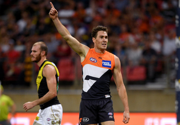 Total package: Jeremy Cameron is primed for a career-best season, according to GWS co-captain Callan Ward.