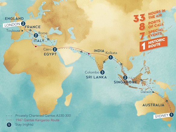 O roteiro da viagem em 2026.