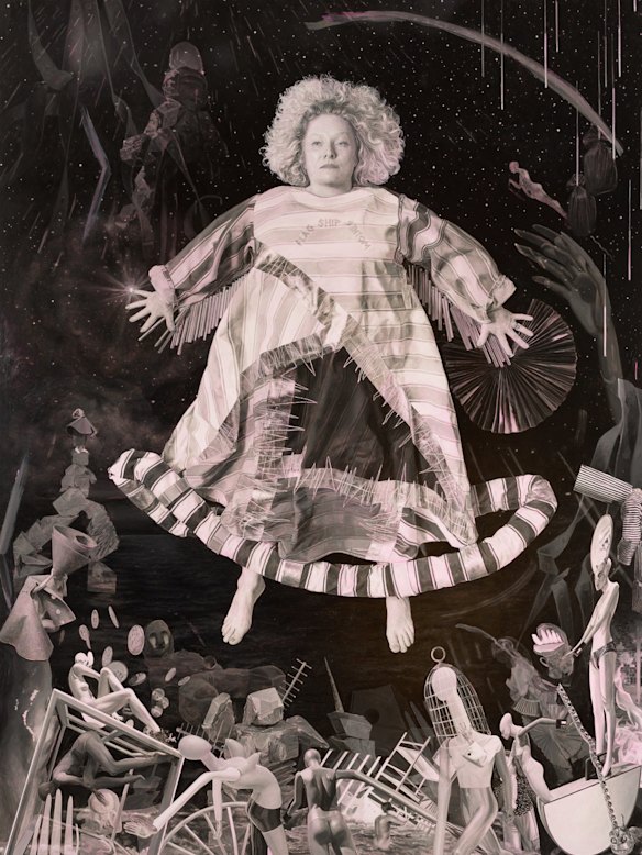 Julie Fragar’s Flagship Mother Multiverse (Justene) is the Archibald Prize 2025 winner.