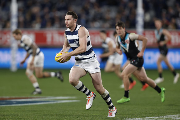 Cutback: Geelong great Patrick Dangerfield says the Cats have reduced contact training.