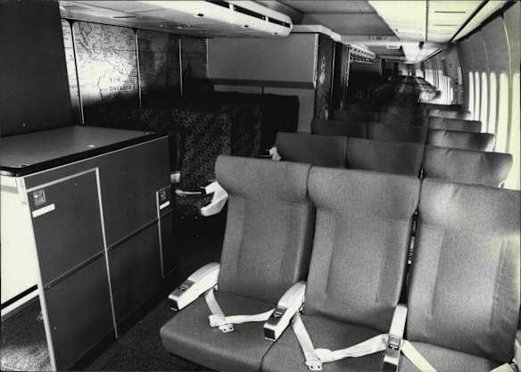 Economy class board circa 1981.