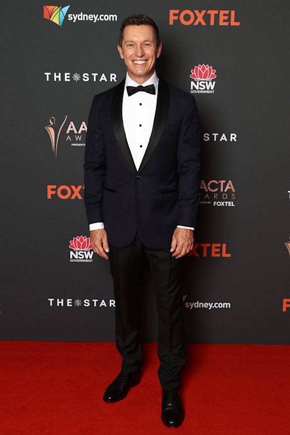 Rove McManus arrives ahead of the 2020 AACTA Awards.