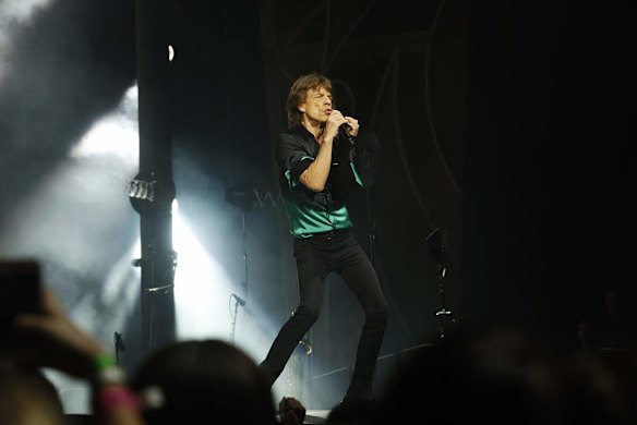 Rolling Stones in concert, at the Rod Laver Arena.