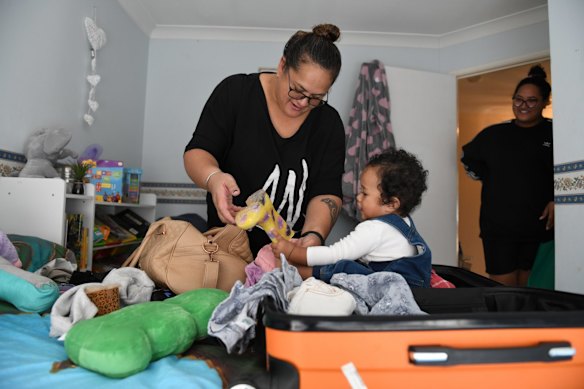 Lisa Te Tai is preparing to fly to New Zealand with her granddaughter Manaia Taalili.
