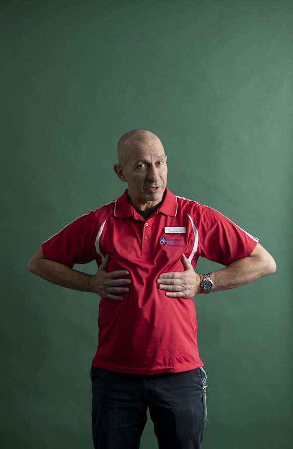 George Ntoumenopoulos, Physiotherapist at St Vincent's Hospital, Sydney.