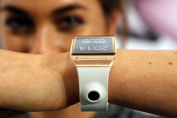 Samsung's Galaxy Gear smart watch's camera.