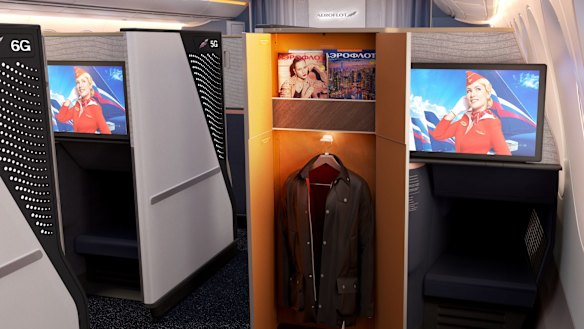 This year's shortlist features the Horizon Premier first class suite, designed by Collins Aerospace and PriestmanGoode for Russian airline Aeroflot. The suites have already started rolling out on board the airline's Airbus A350s.