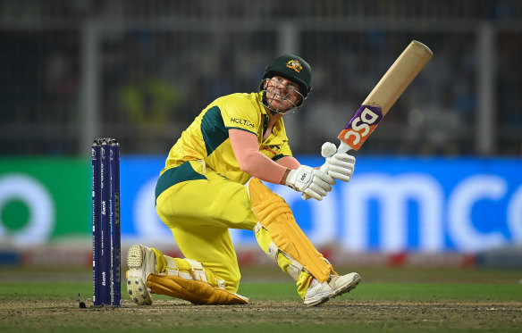 Legacies on the line: David Warner takes on South Africa in the World Cup semi-final.