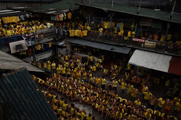 Quezon city jail in the Philippines is overflowing with people arrested during President Rodrigo Duterte's drug crackdown. 