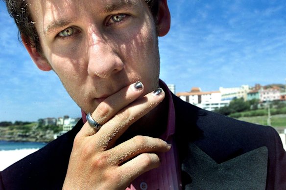 Singer & Actor, Ben Lee at home in Bondi. 2002.